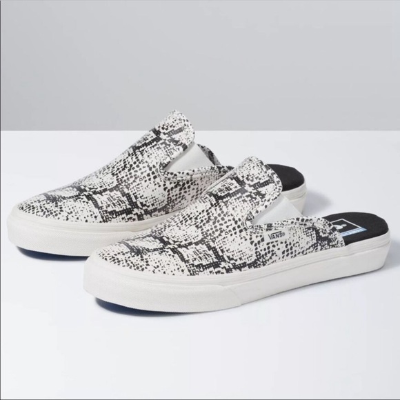 Vans Mule Sf Snake Marshmallow Slip on Sneakers Size 6 Women - Picture 2 of 12